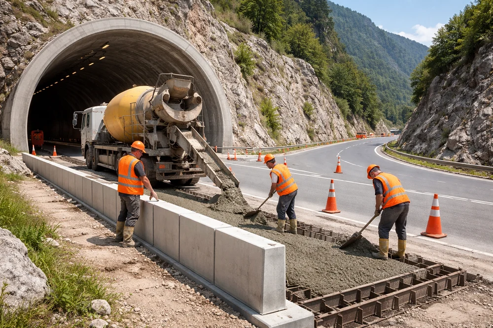 Kaş Tünel Kenarı Betonu Uygulama: Güvenli ve Dayanıklı Yol Altyapı Çözümleri